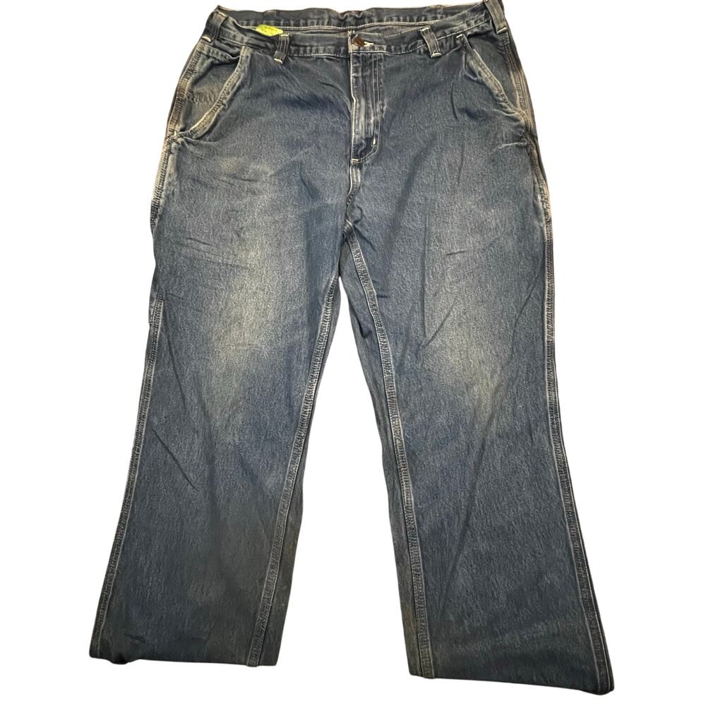 Carhartt Dungaree Fit Carpenter Blue‎ Denim Jeans 36x30 Workwear Skater